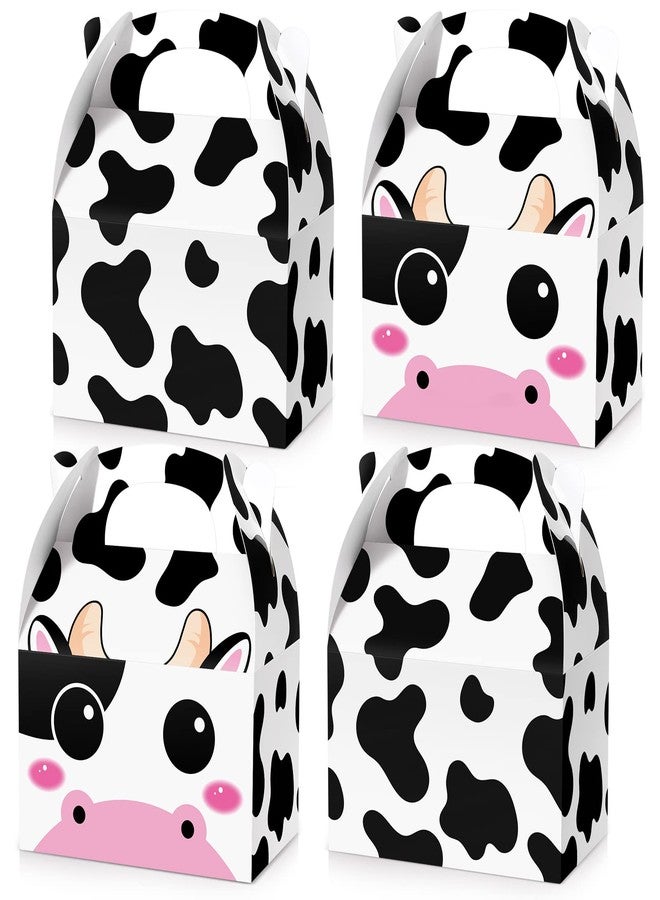 Sherr 24 Pack Cow Party Treat Boxes Cow Party Goodie Candy Treat Boxes Reusable Birthday Favor Decorations for Farm Animals Supplies Decoration - Image 1
